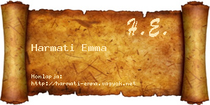Harmati Emma névjegykártya
